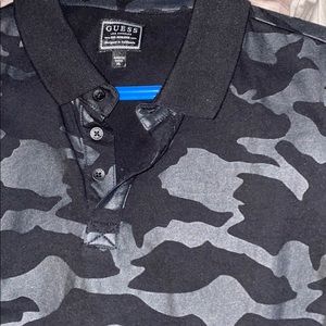 Xl designer polo by guess camo